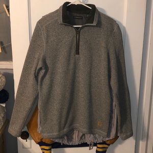 Gray Quarter Zip Pullover